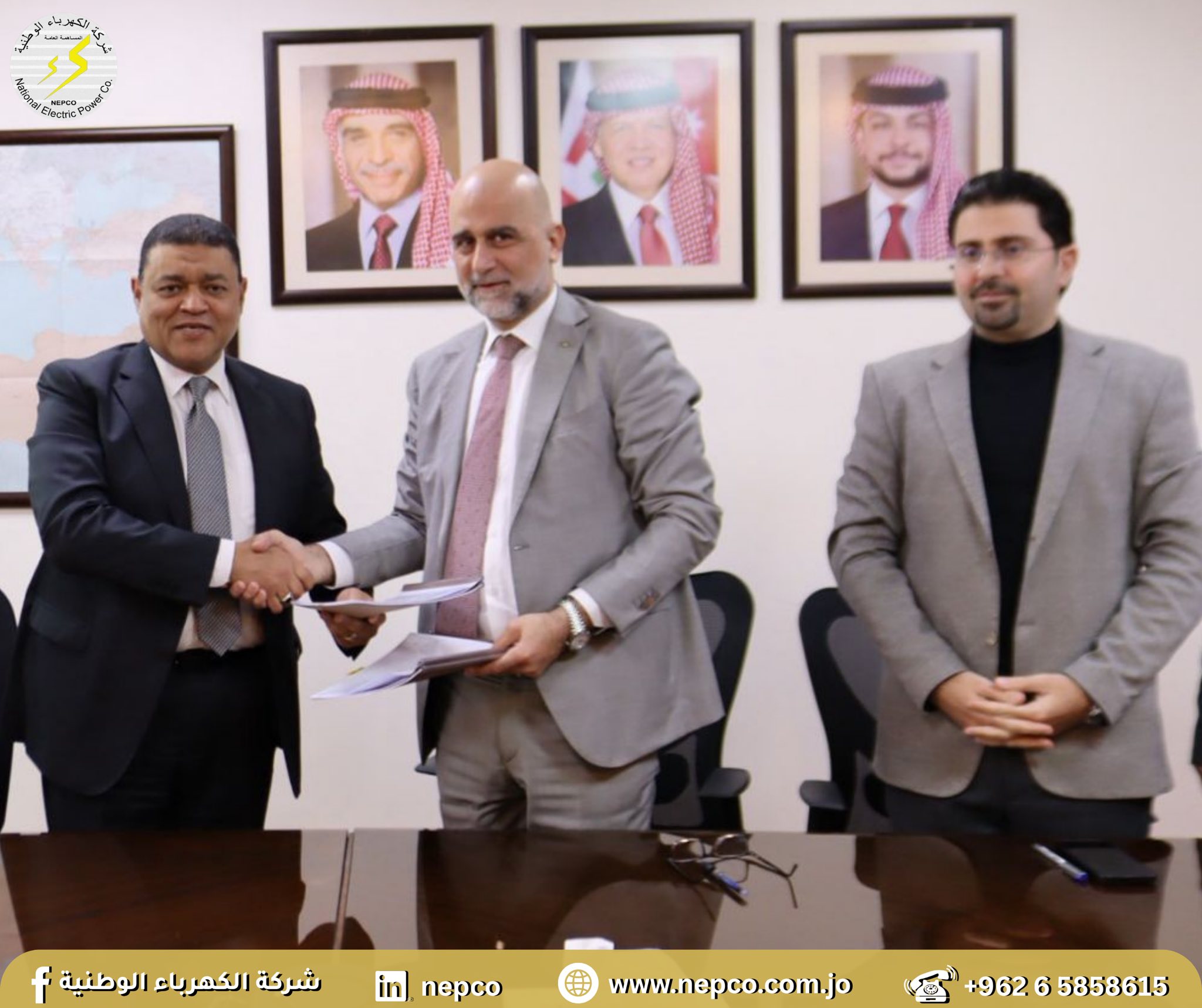 "الكهرباء الوطنية" و"فجر" توقّعان اتفاقية لإنشاء نقطة تزويد بالغاز الطبيعي لمشروع التوليد الخاص السابع